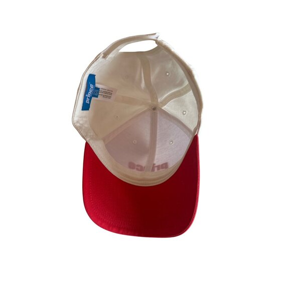 Prince Pickleball White & Red Baseball Cap Adjustable Cotton Sport - Picture 4 of 5